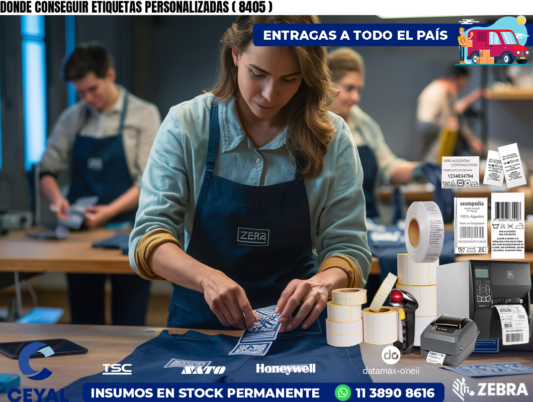 DONDE CONSEGUIR ETIQUETAS PERSONALIZADAS ( 8405 )