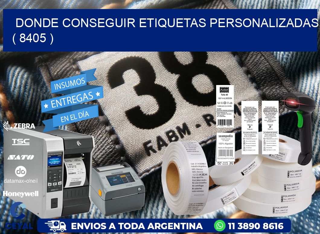 DONDE CONSEGUIR ETIQUETAS PERSONALIZADAS ( 8405 )
