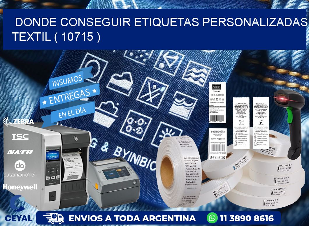 DONDE CONSEGUIR ETIQUETAS PERSONALIZADAS TEXTIL ( 10715 )