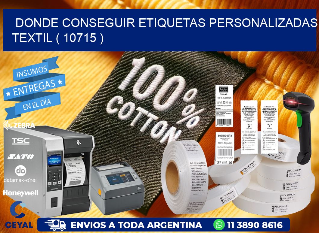 DONDE CONSEGUIR ETIQUETAS PERSONALIZADAS TEXTIL ( 10715 )