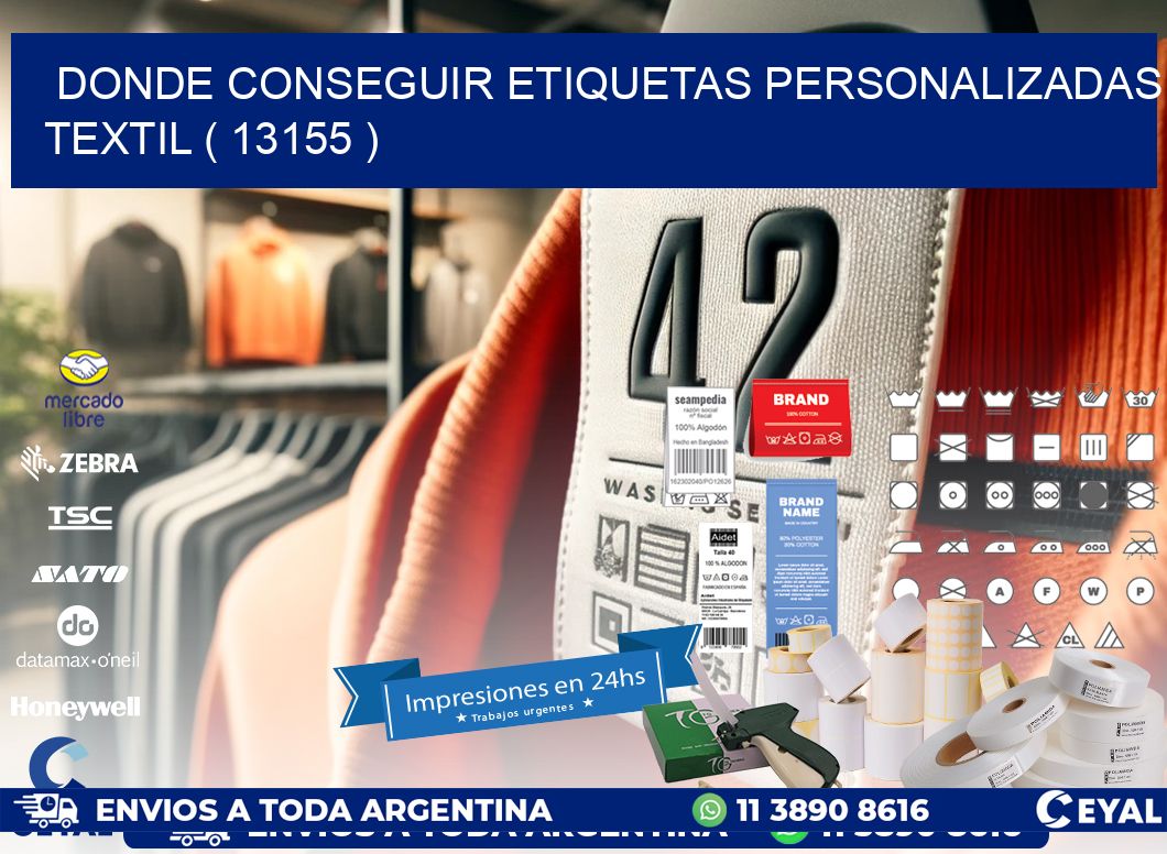 DONDE CONSEGUIR ETIQUETAS PERSONALIZADAS TEXTIL ( 13155 )