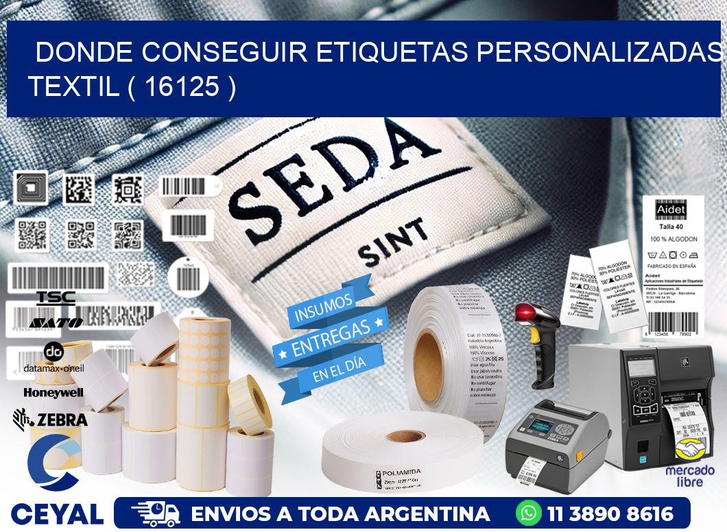 DONDE CONSEGUIR ETIQUETAS PERSONALIZADAS TEXTIL ( 16125 )