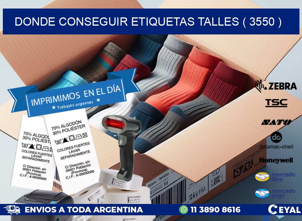 DONDE CONSEGUIR ETIQUETAS TALLES ( 3550 )