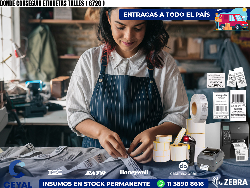 DONDE CONSEGUIR ETIQUETAS TALLES ( 6720 )
