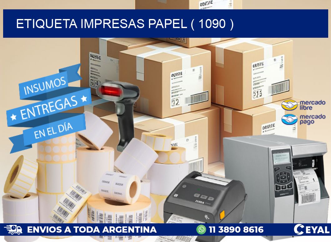 ETIQUETA IMPRESAS PAPEL ( 1090 )