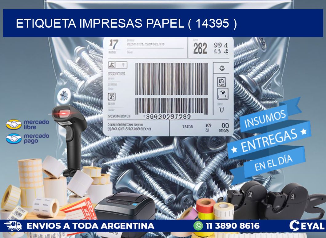 ETIQUETA IMPRESAS PAPEL ( 14395 )