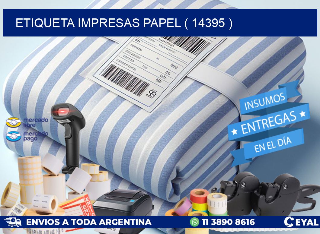 ETIQUETA IMPRESAS PAPEL ( 14395 )