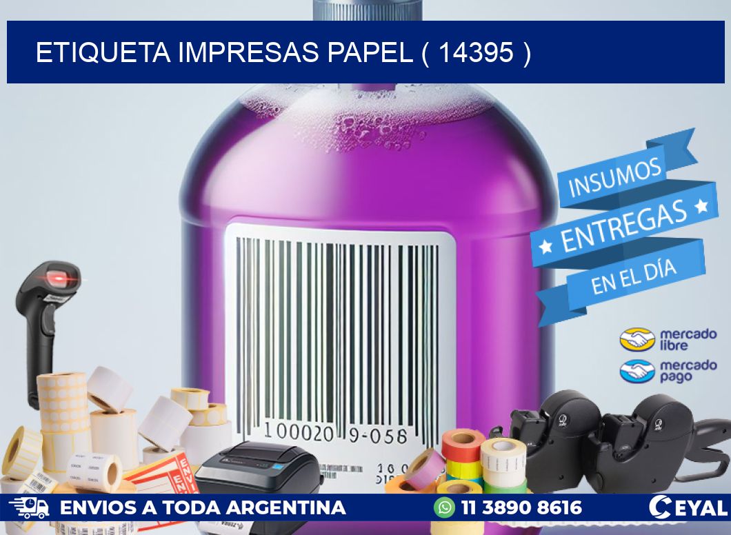 ETIQUETA IMPRESAS PAPEL ( 14395 )