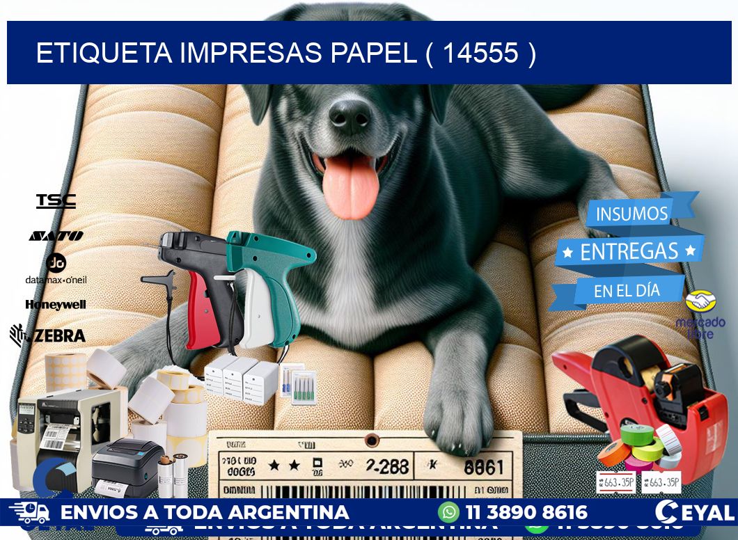 ETIQUETA IMPRESAS PAPEL ( 14555 )
