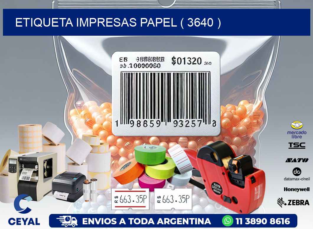 ETIQUETA IMPRESAS PAPEL ( 3640 )