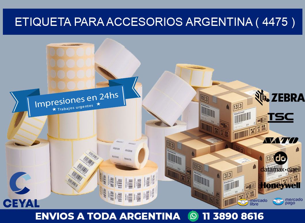 ETIQUETA PARA ACCESORIOS ARGENTINA ( 4475 )