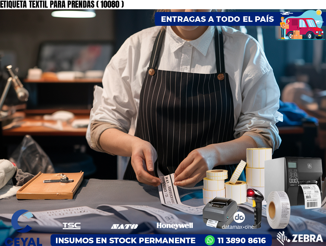ETIQUETA TEXTIL PARA PRENDAS ( 10080 )