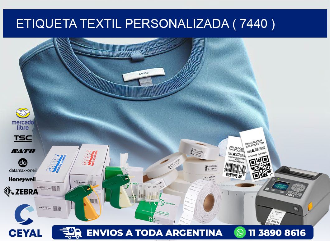 ETIQUETA TEXTIL PERSONALIZADA ( 7440 )
