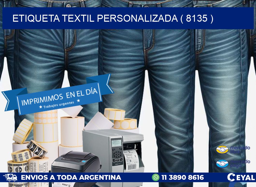 ETIQUETA TEXTIL PERSONALIZADA ( 8135 )