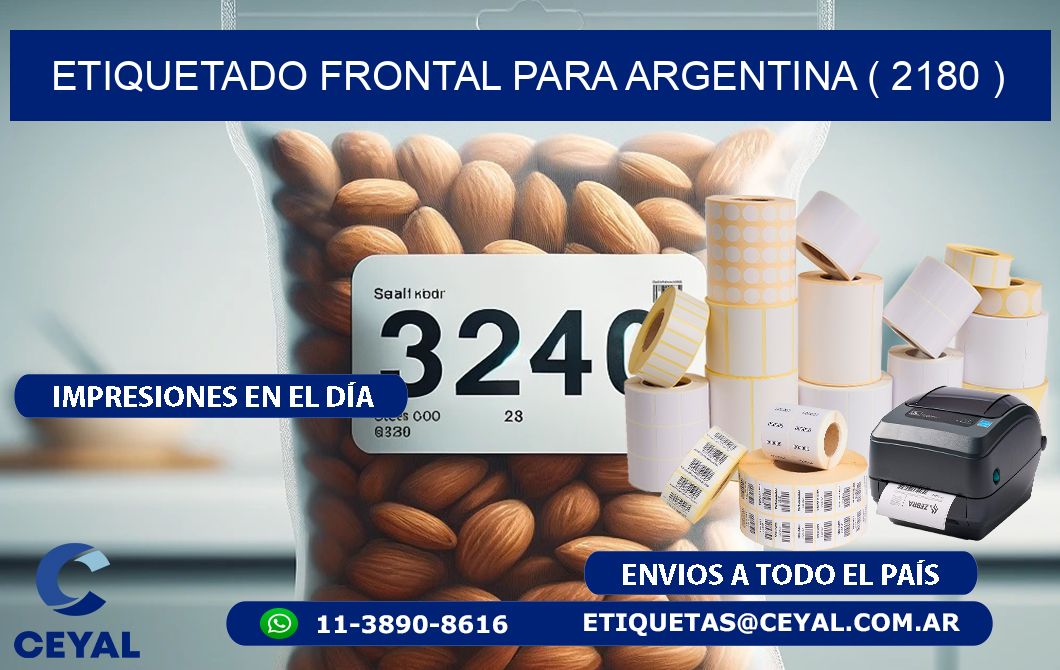 ETIQUETADO FRONTAL PARA ARGENTINA ( 2180 )