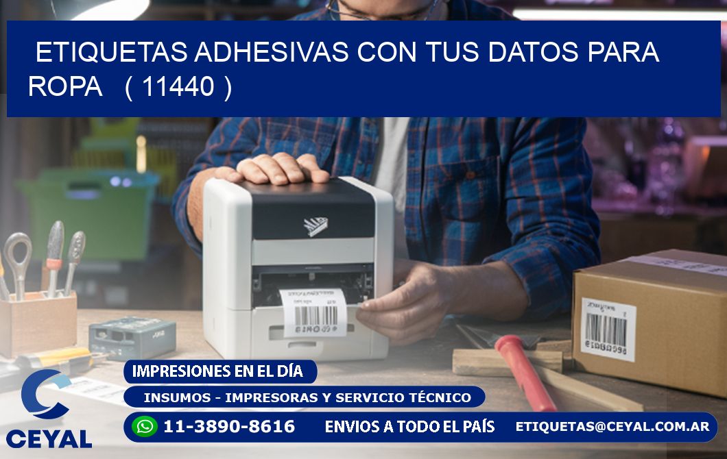 ETIQUETAS ADHESIVAS CON TUS DATOS PARA ROPA   ( 11440 )