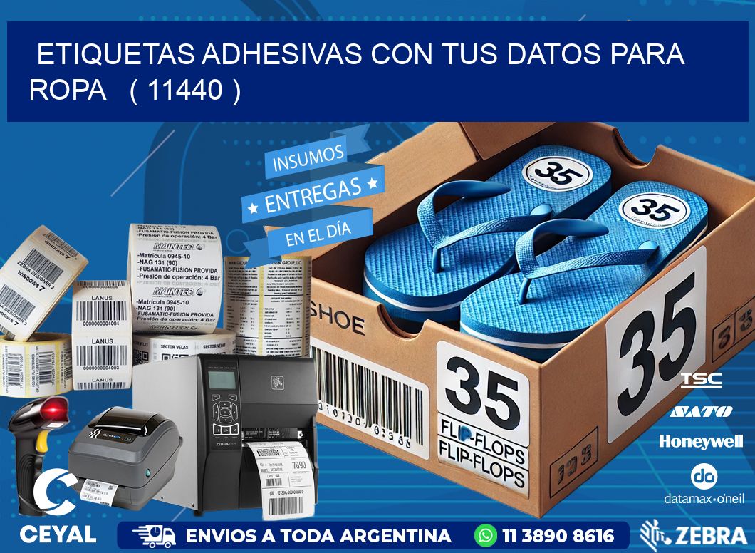 ETIQUETAS ADHESIVAS CON TUS DATOS PARA ROPA   ( 11440 )