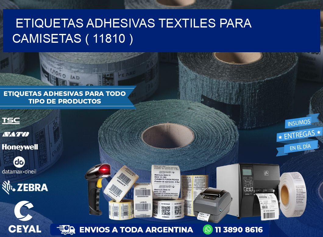 ETIQUETAS ADHESIVAS TEXTILES PARA CAMISETAS ( 11810 )