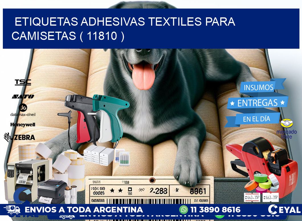 ETIQUETAS ADHESIVAS TEXTILES PARA CAMISETAS ( 11810 )