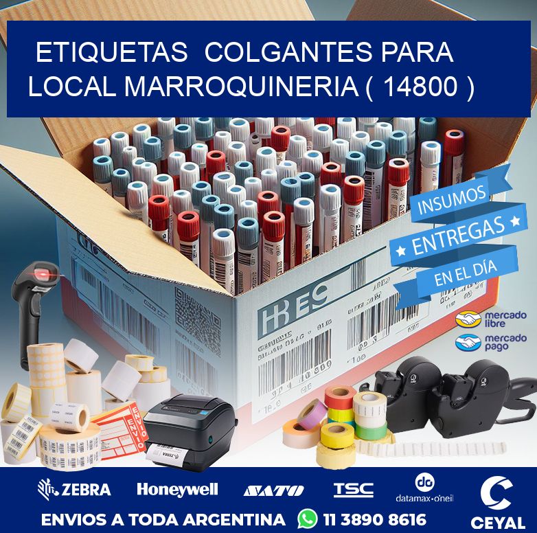 ETIQUETAS  COLGANTES PARA LOCAL MARROQUINERIA ( 14800 )