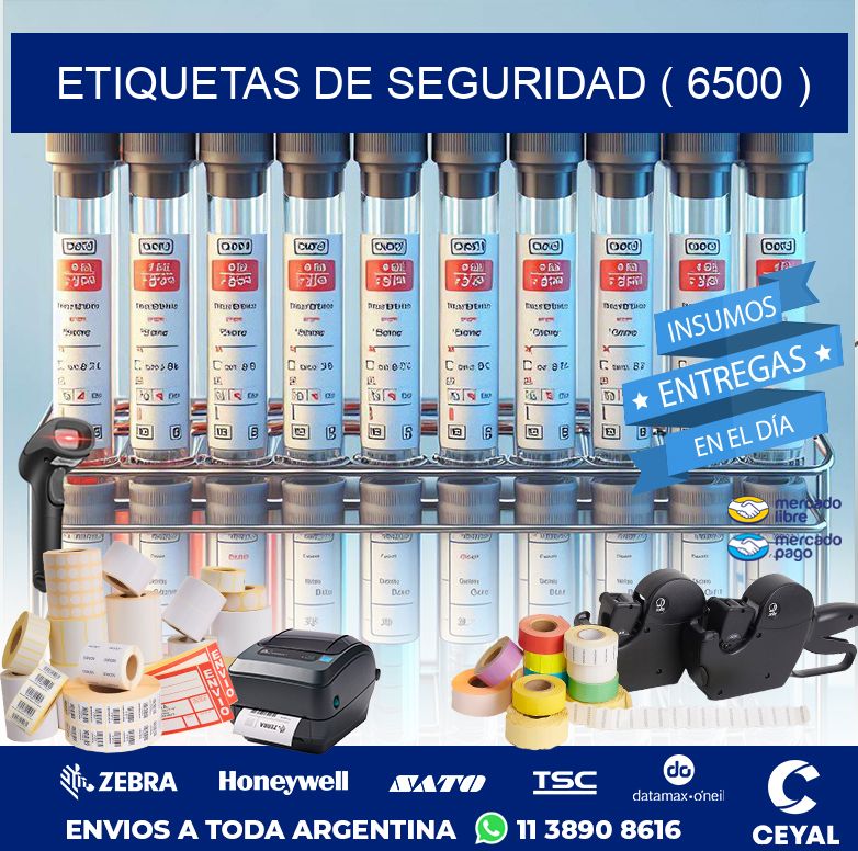 ETIQUETAS DE SEGURIDAD ( 6500 )