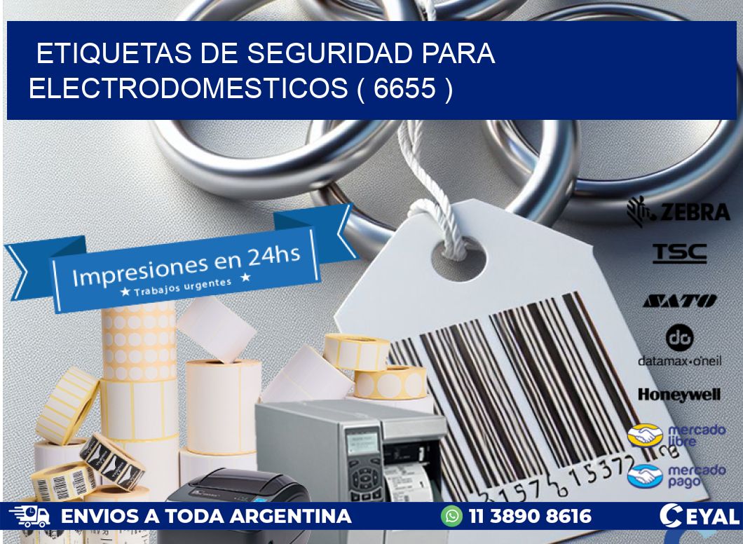 ETIQUETAS DE SEGURIDAD PARA ELECTRODOMESTICOS ( 6655 )