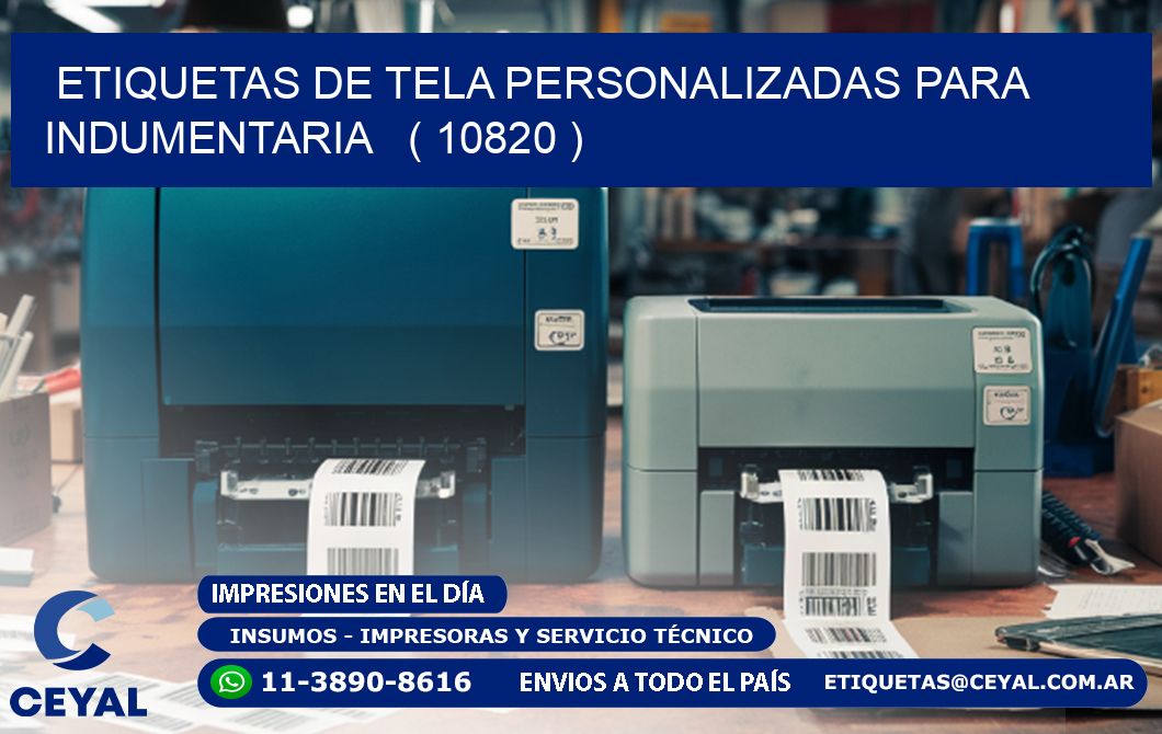 ETIQUETAS DE TELA PERSONALIZADAS PARA INDUMENTARIA   ( 10820 )