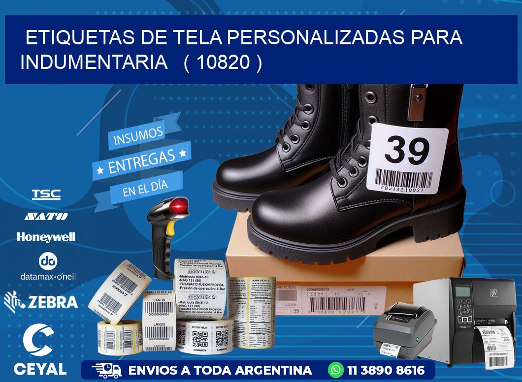 ETIQUETAS DE TELA PERSONALIZADAS PARA INDUMENTARIA   ( 10820 )