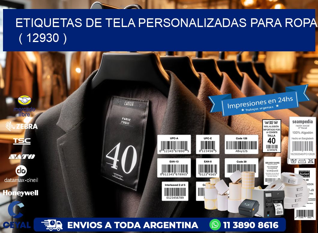 ETIQUETAS DE TELA PERSONALIZADAS PARA ROPA   ( 12930 )