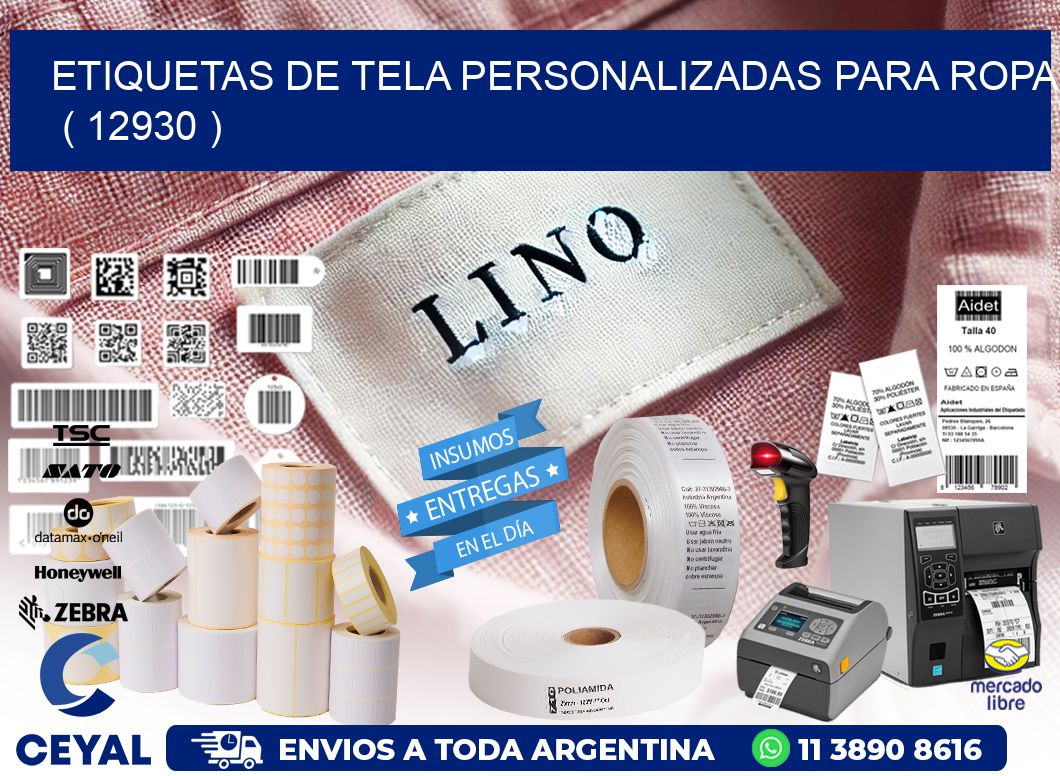 ETIQUETAS DE TELA PERSONALIZADAS PARA ROPA   ( 12930 )