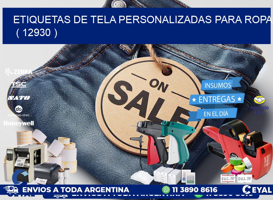 ETIQUETAS DE TELA PERSONALIZADAS PARA ROPA   ( 12930 )