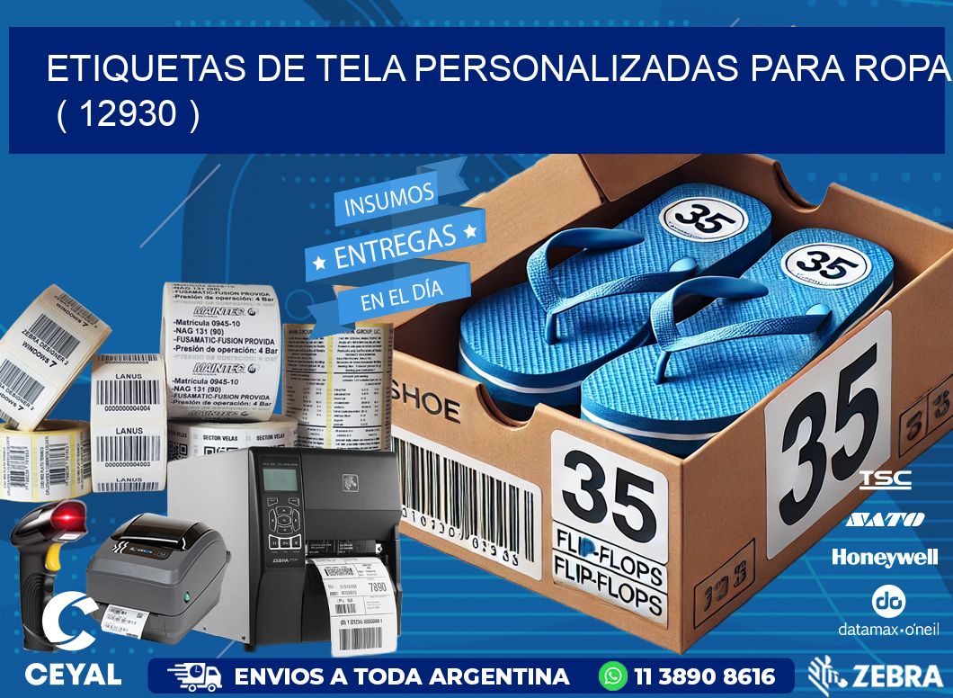 ETIQUETAS DE TELA PERSONALIZADAS PARA ROPA   ( 12930 )