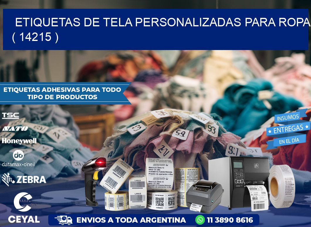 ETIQUETAS DE TELA PERSONALIZADAS PARA ROPA ( 14215 )