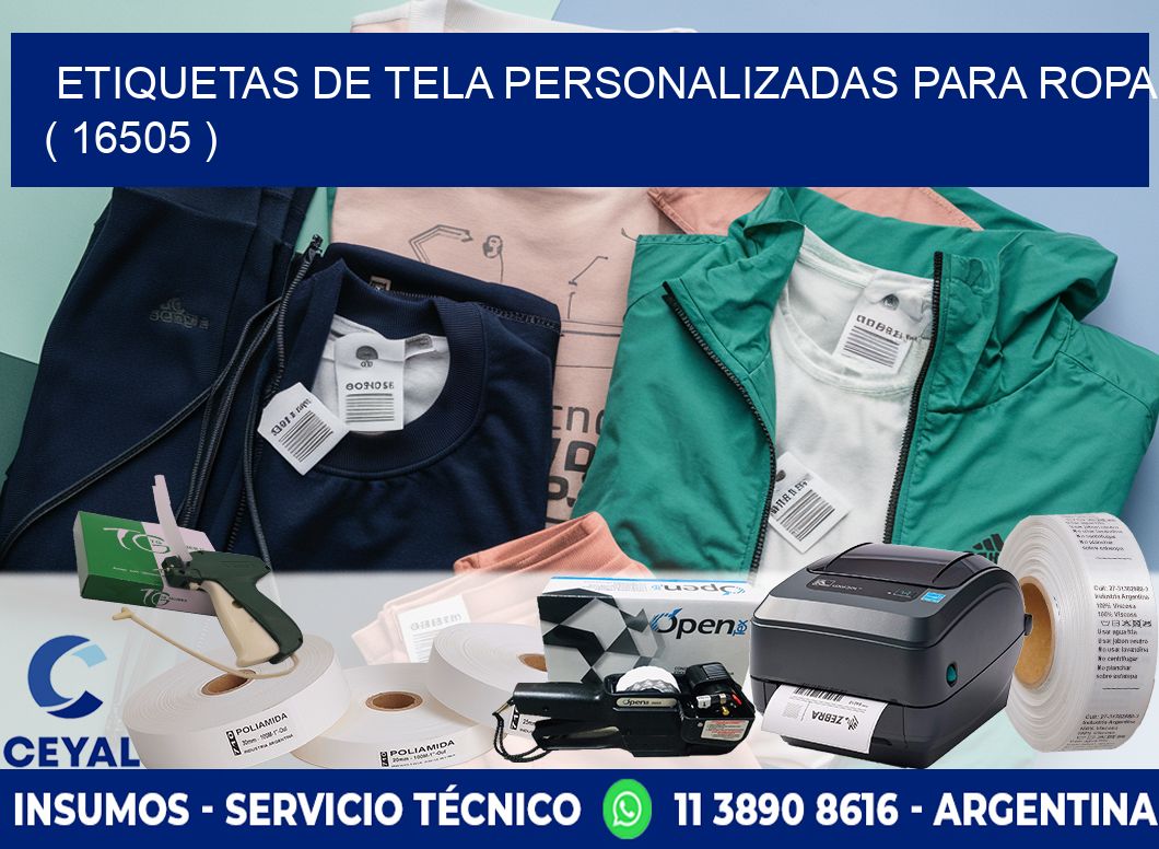 ETIQUETAS DE TELA PERSONALIZADAS PARA ROPA ( 16505 )