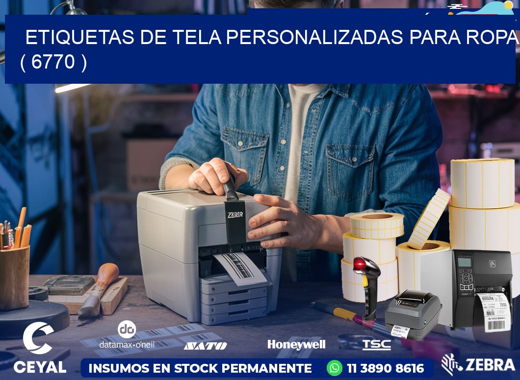 ETIQUETAS DE TELA PERSONALIZADAS PARA ROPA ( 6770 )