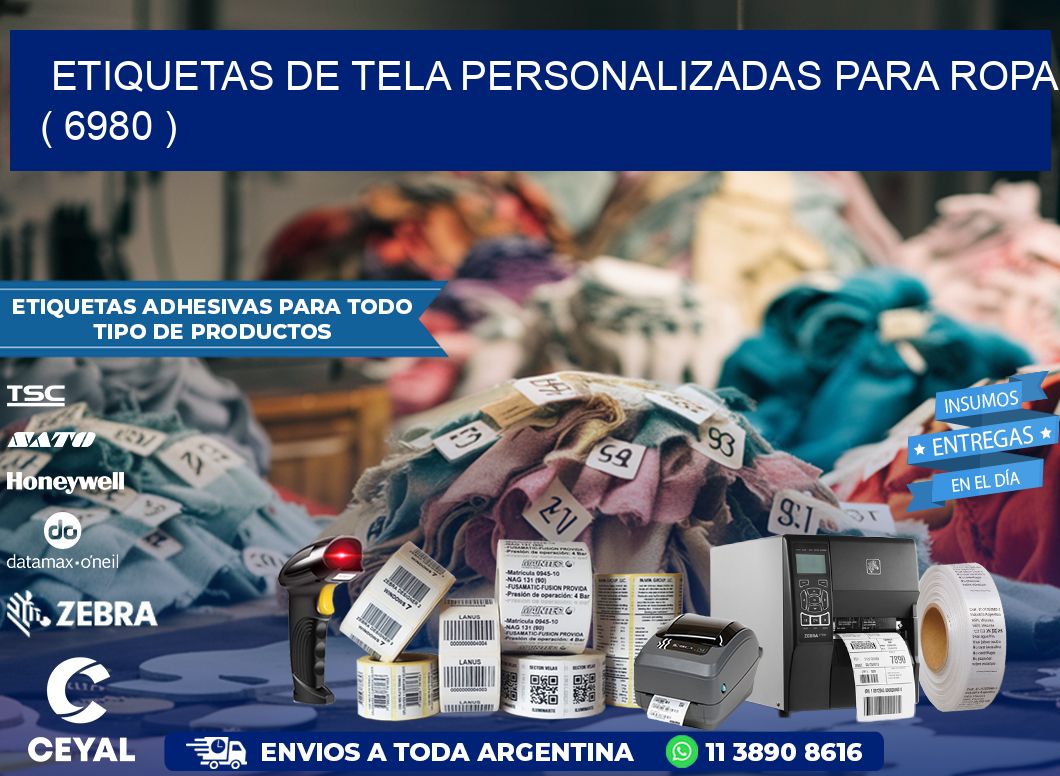 ETIQUETAS DE TELA PERSONALIZADAS PARA ROPA ( 6980 )