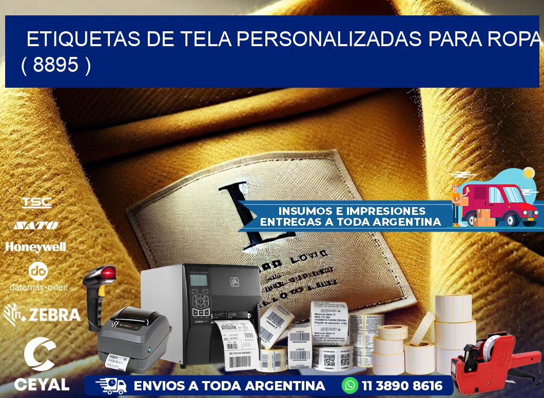 ETIQUETAS DE TELA PERSONALIZADAS PARA ROPA ( 8895 )