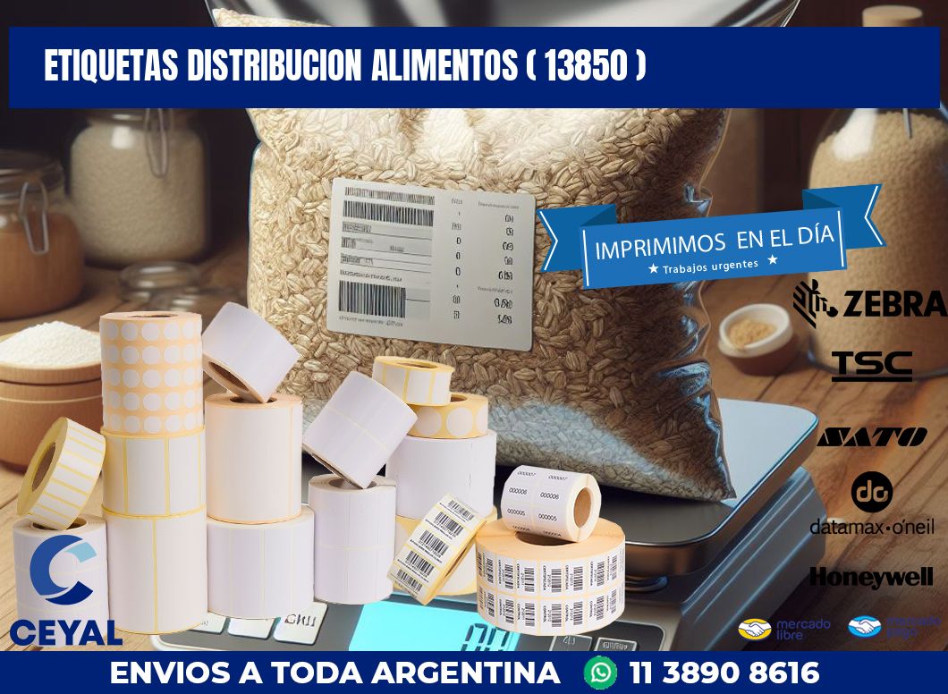 ETIQUETAS DISTRIBUCION ALIMENTOS ( 13850 )