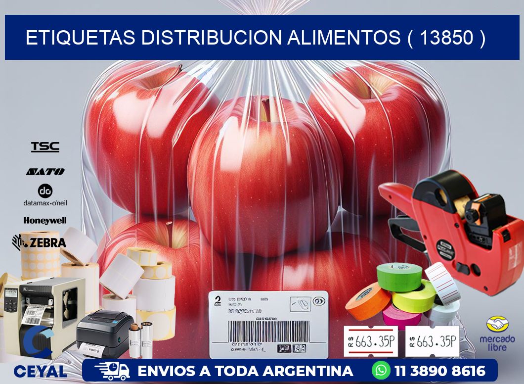 ETIQUETAS DISTRIBUCION ALIMENTOS ( 13850 )