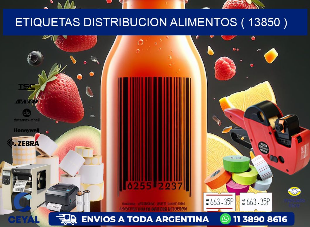 ETIQUETAS DISTRIBUCION ALIMENTOS ( 13850 )