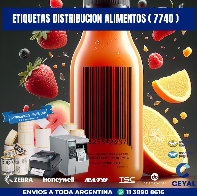 ETIQUETAS DISTRIBUCION ALIMENTOS ( 7740 )