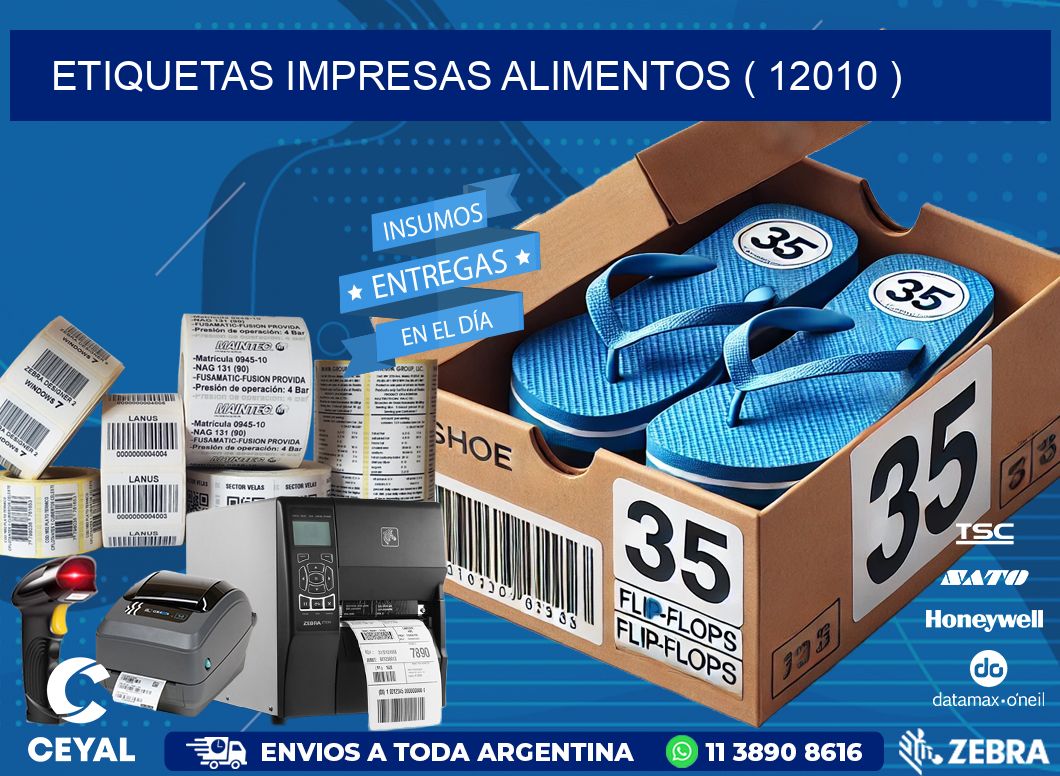 ETIQUETAS IMPRESAS ALIMENTOS ( 12010 )