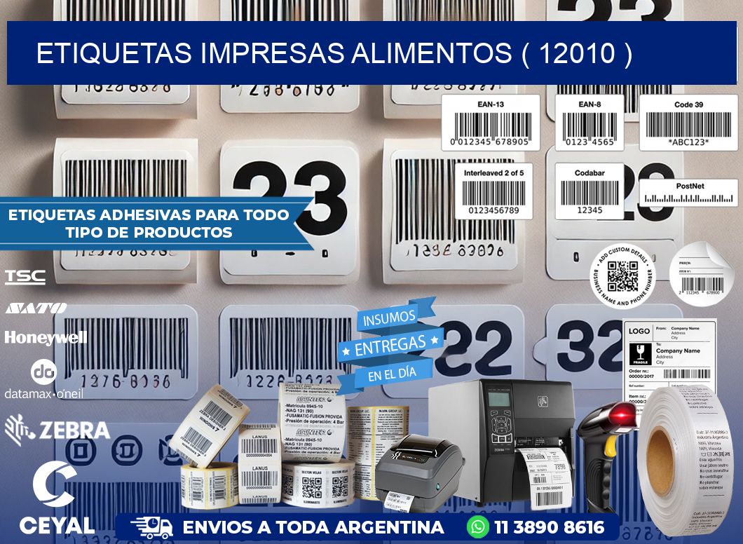 ETIQUETAS IMPRESAS ALIMENTOS ( 12010 )