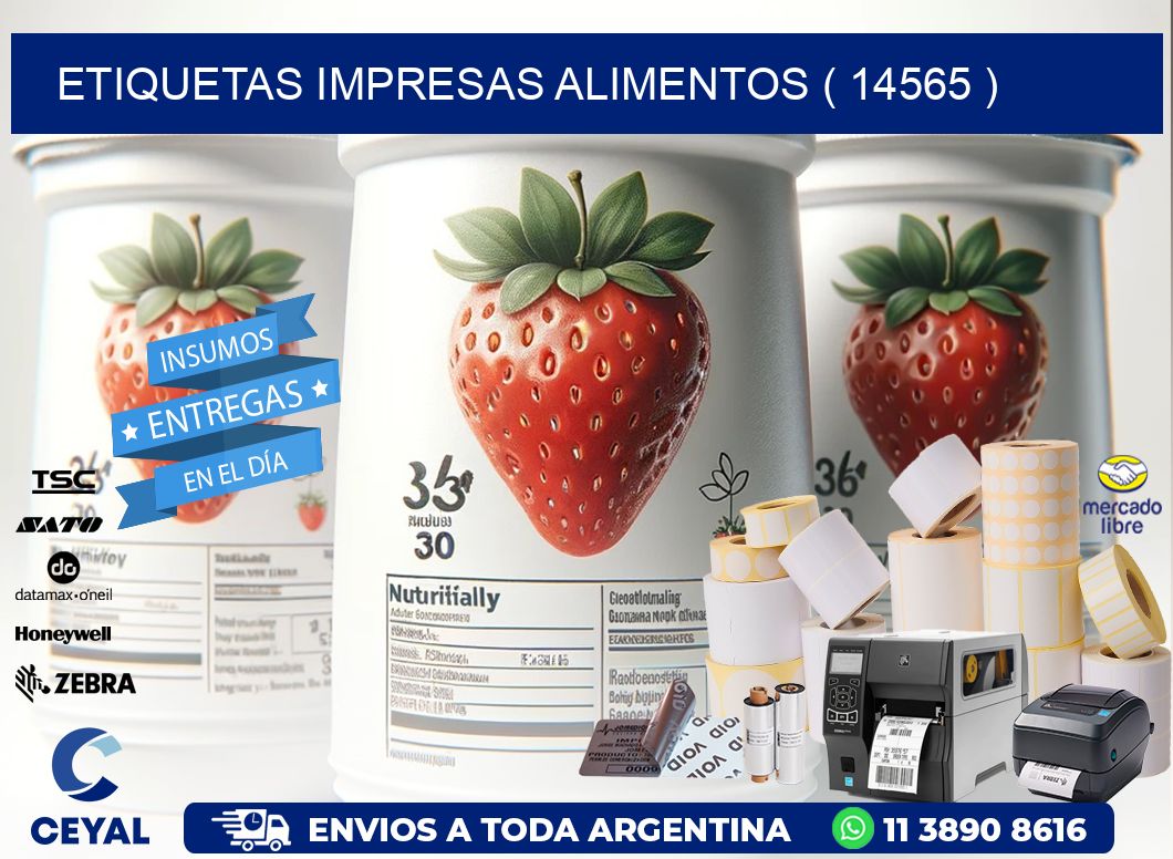 ETIQUETAS IMPRESAS ALIMENTOS ( 14565 )