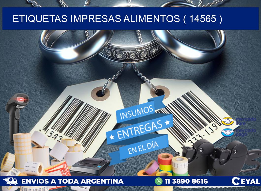 ETIQUETAS IMPRESAS ALIMENTOS ( 14565 )