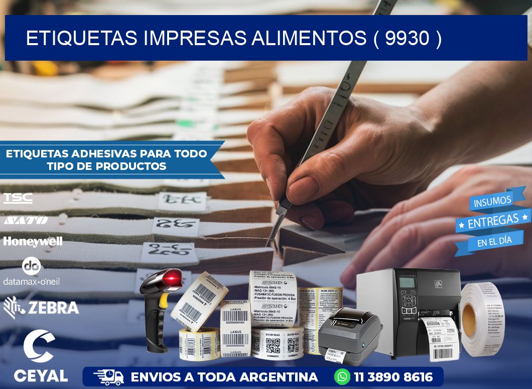 ETIQUETAS IMPRESAS ALIMENTOS ( 9930 )