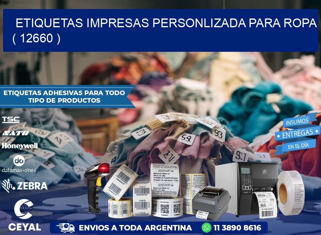 ETIQUETAS IMPRESAS PERSONLIZADA PARA ROPA ( 12660 )