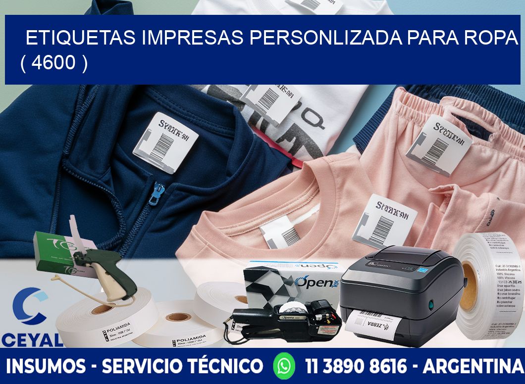 ETIQUETAS IMPRESAS PERSONLIZADA PARA ROPA ( 4600 )