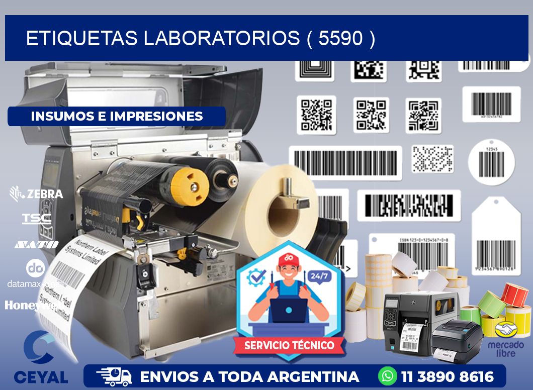ETIQUETAS LABORATORIOS ( 5590 )