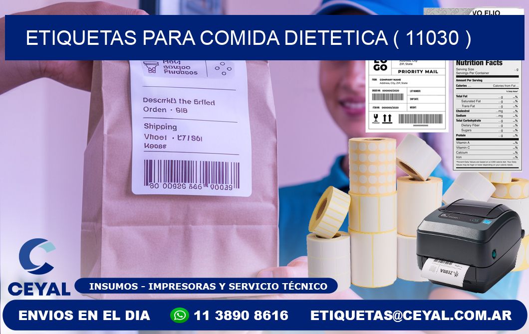 ETIQUETAS PARA COMIDA DIETETICA ( 11030 )